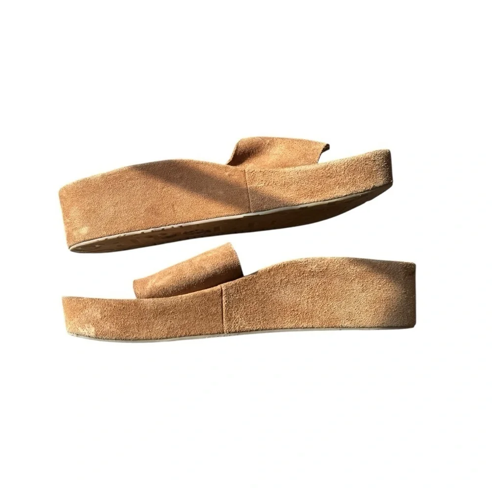 Pedro García -Suede Slide Brown Minimalist Design Sandals Sz 40